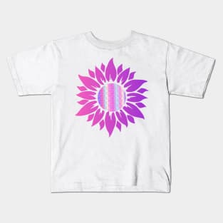 Mermaid And Sunflower Face Mask, Mermaid And Sunflower Mask. Kids T-Shirt